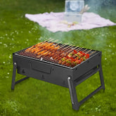 Stainless Steel Folding Charcoal BBQ Grill – Mini Tabletop Barbecue Tool for Outdoor Cooking, Camping & Picnics  Honesty Sales U.K